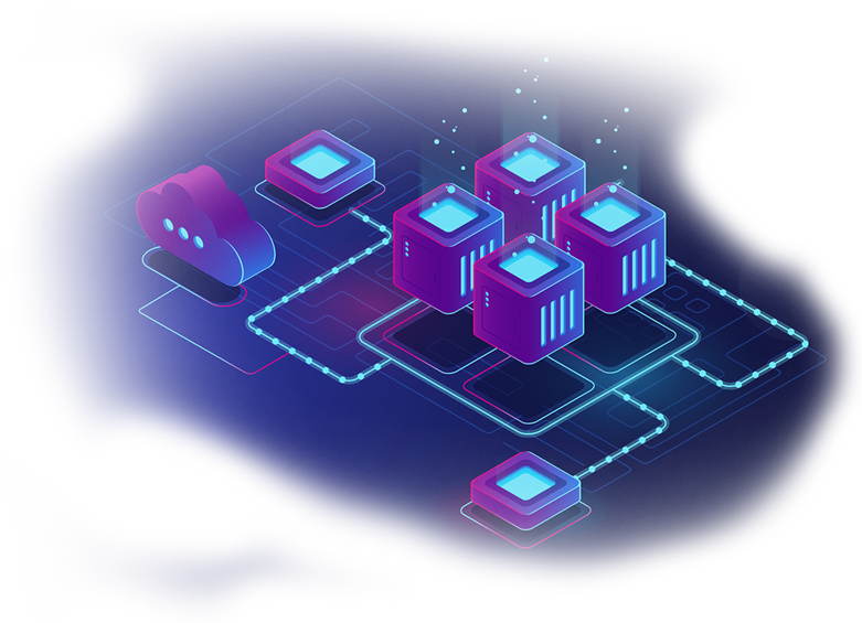 Cloud and data platform illustration